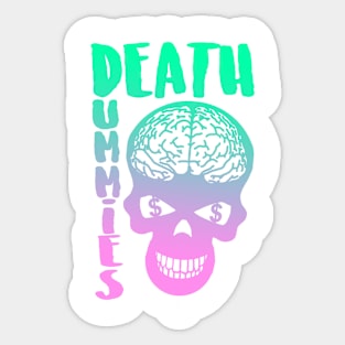 Gradient Death Dummies Skull Sticker